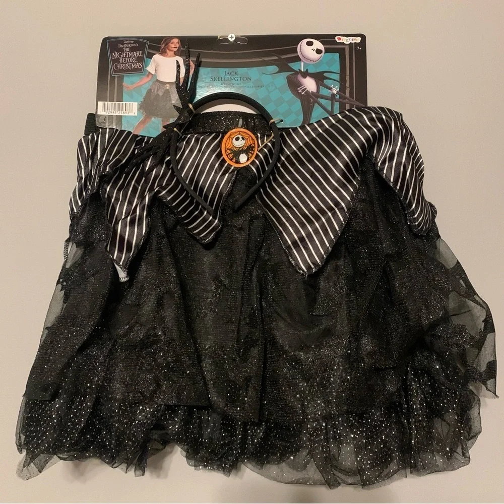 NWT. DISNEY Nightmare Before Christmas Jack Skellington Tutu Accessory Kit